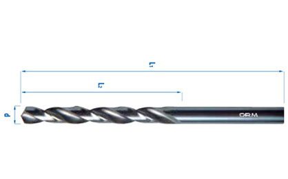 Drill bit with cylinder handle – Grinded