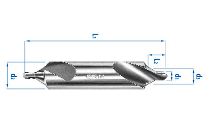 Protective countersunk drill bit – B form