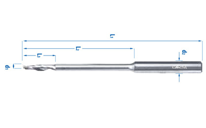 Single End Aluminum Milling with Cylindrical Handle – Type B