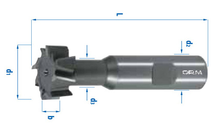 Cylindrical shank, T-slot milling cutters – Cross Gear