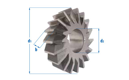 Taper end mills, double angle – Type B