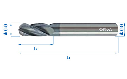 Carbide End Mill – General Use, Ball Nose