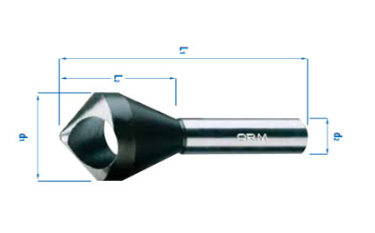 Perforated countersinks with cylindrical shank